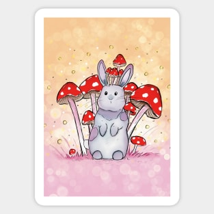 Mushroom Bunny Sticker